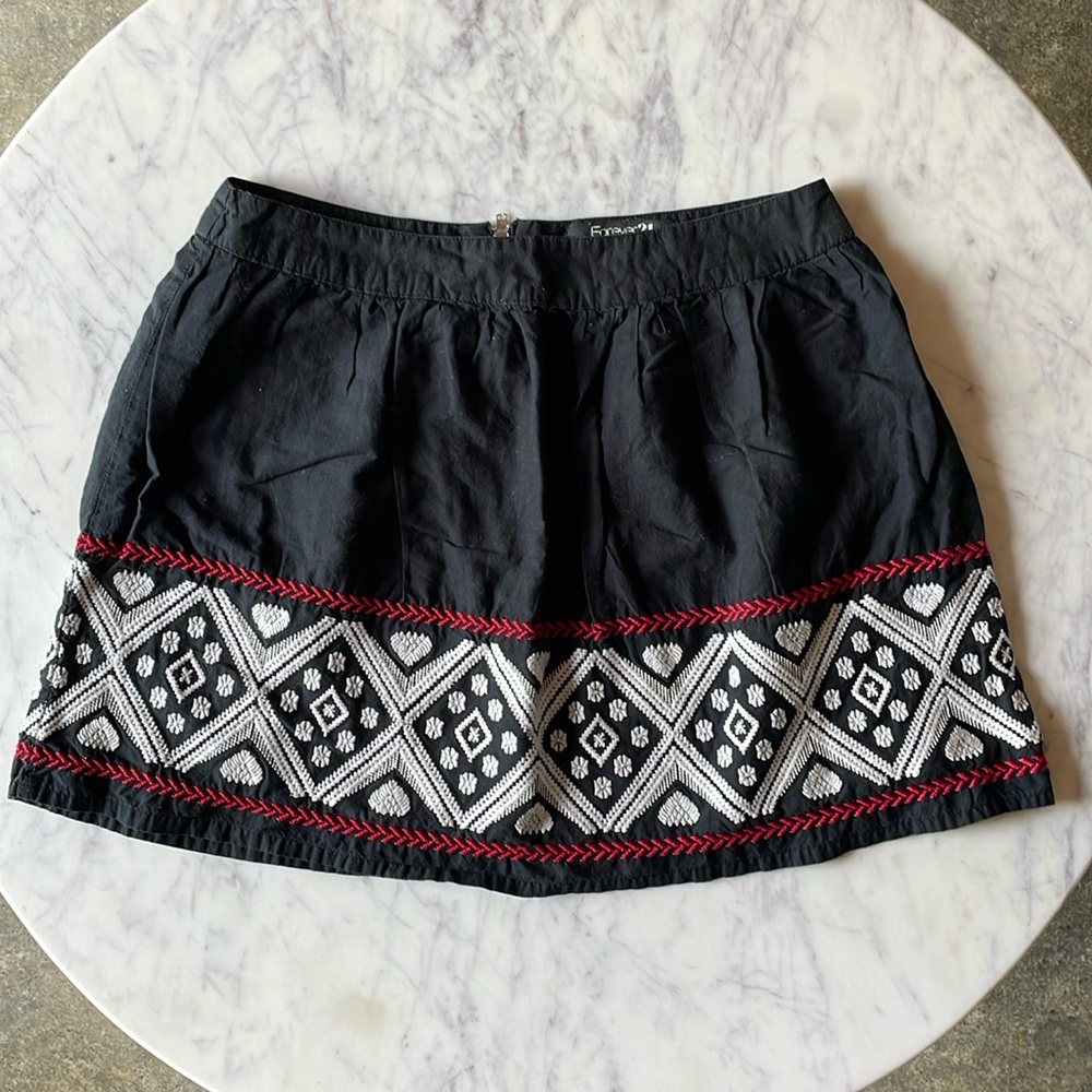 Forever 21 Girls Scandinavian Design Skirt Sz Med